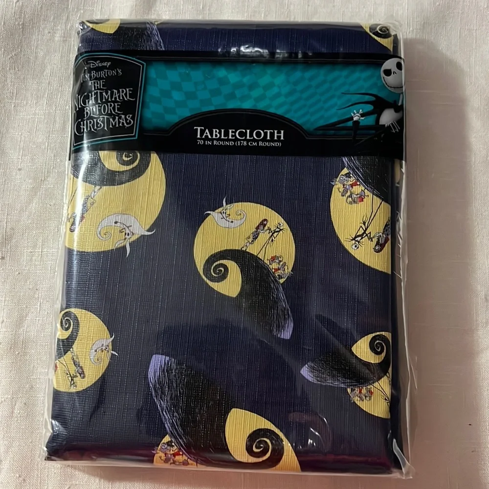 Disney Nightmare Before Christmas Round Table Cloth